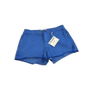 Frame Denim Mid-Rise Cotton Le Cut-Off Shorts Coastal Blue Women's Size 27